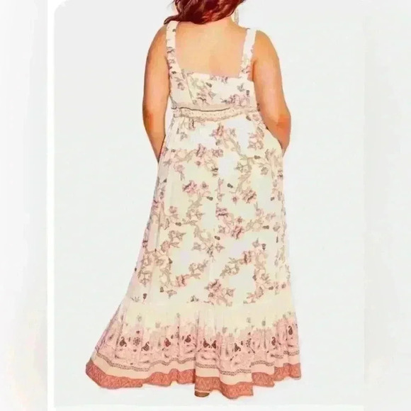 NWT City Chic Floating Ivory Goddess Floral Maxi Dress Limited Edition XL / 22 - Picture 2 of 11